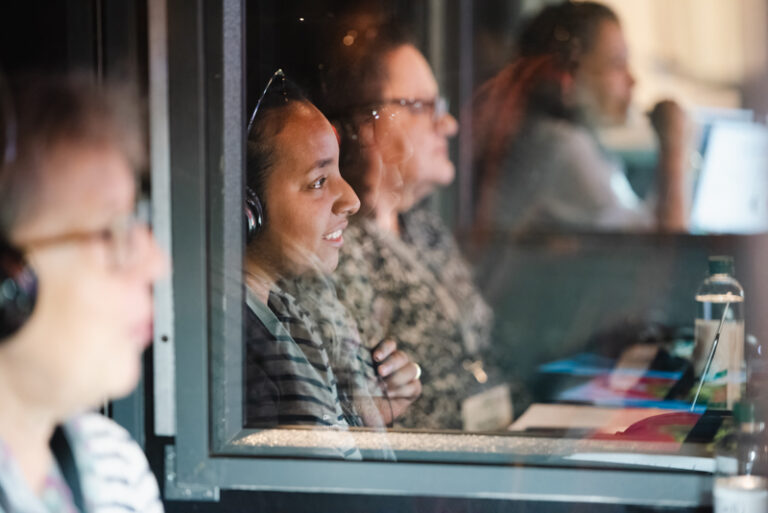 Voices from the interpretation booths